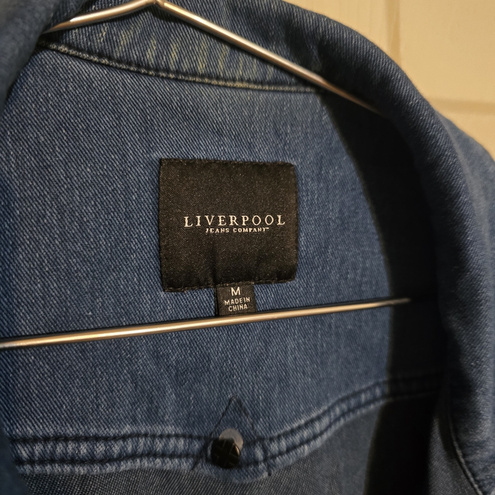 Liverpool Blue Denim Jacket for Women - Picture 3 of 6